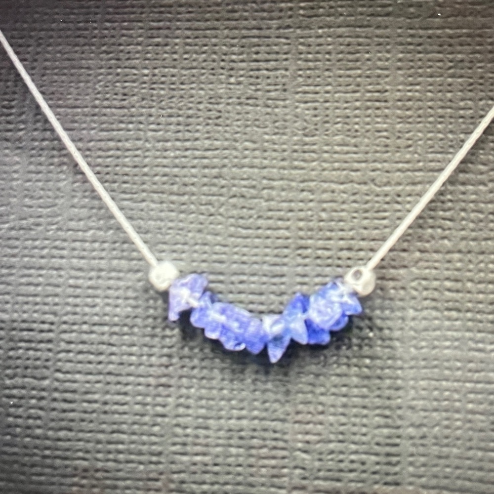 Bundle 🍋Elegant Silver and Blue Tanzanite Necklace